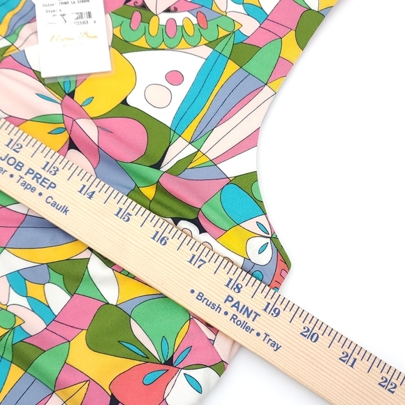 Flora Bea Nyc Livie Butterfly Colorful Stretchy Mini Sleeveless Dress Size L - Picture 10 of 12